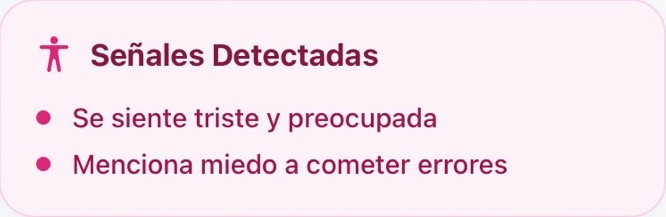 Señales detectadas