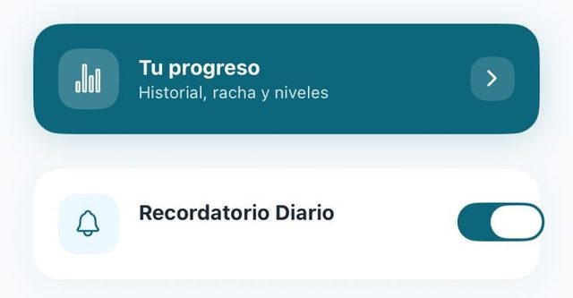 Progreso y recordatorio de misiones