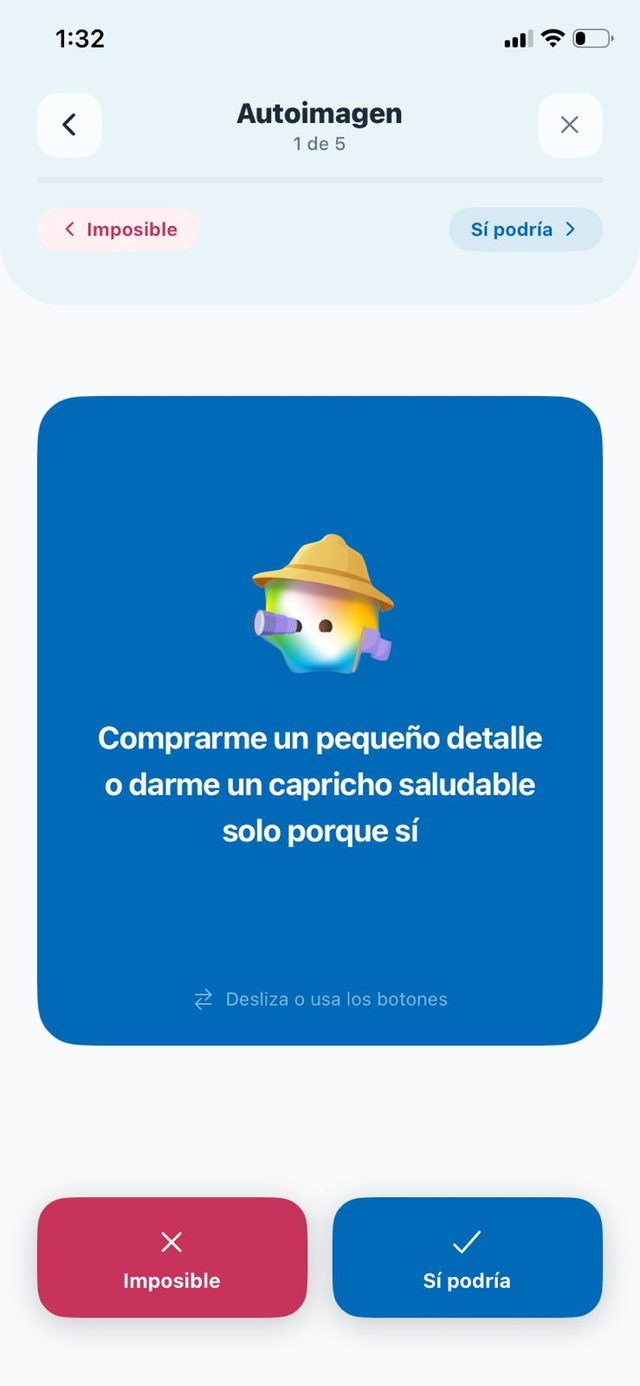 Una misión offline en la app